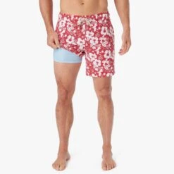 The Bayberry Trunk | Nautical Red Stamped Hibiscus -Fair Harbor Shop BAY7 630 Nautical Red Stamped Hibiscus ONFIG 002 2ba4582f 2d73 4aa3 9d74 55c2291727e8