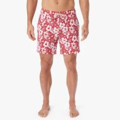 The Bayberry Trunk | Nautical Red Stamped Hibiscus -Fair Harbor Shop BAY7 630 Nautical Red Stamped Hibiscus ONFIG 020 ae2b7c7d d00e 4070 b82a 84a938644199