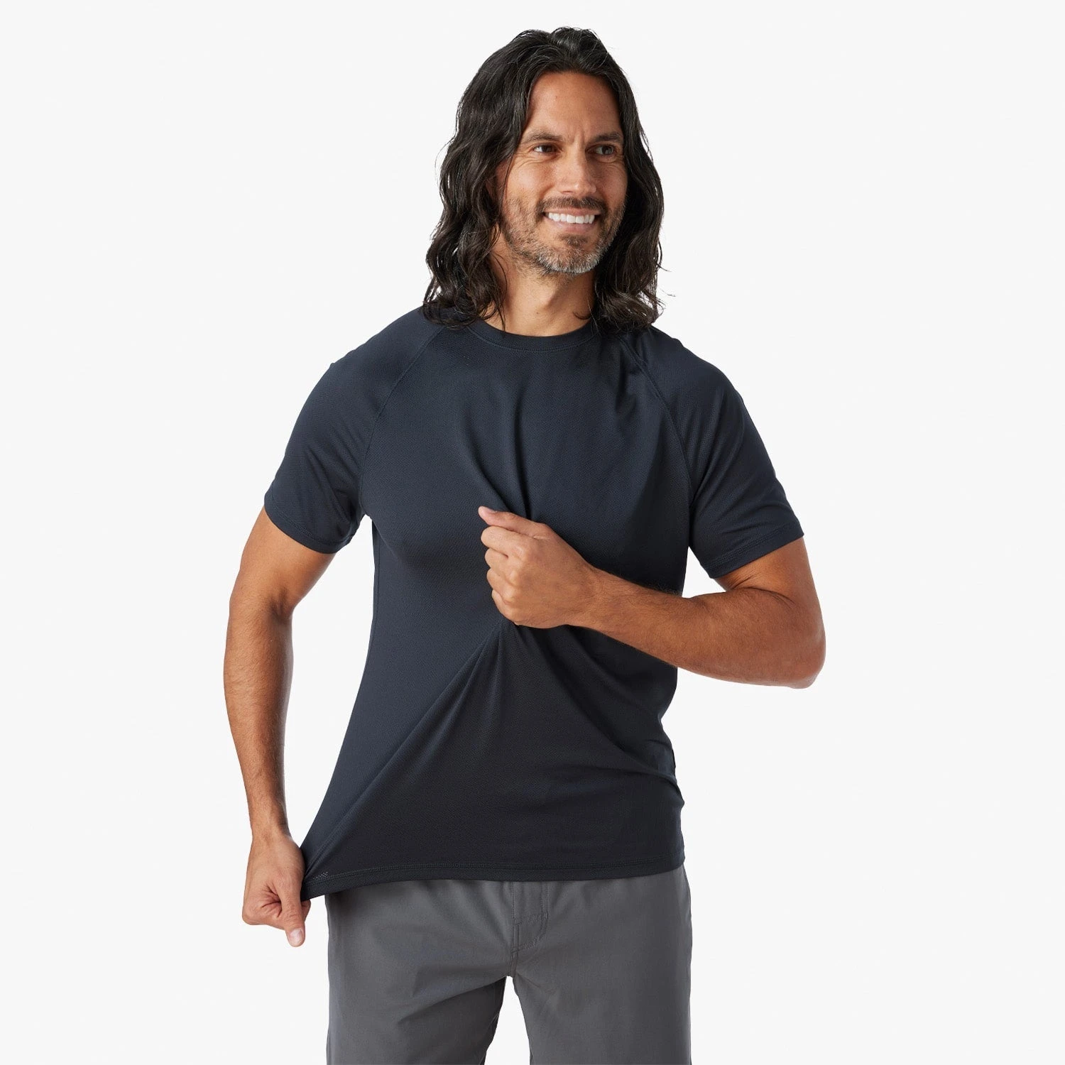 The BreezeKnit™ Tee | Black 3 The BreezeKnit™ Tee | Black - Image 3