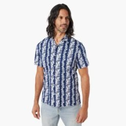 The Casablanca Shirt (2-Pack) 9 The Casablanca Shirt (2-Pack) -Fair Harbor Shop CAS2 494 Navy Tropical Bandana ONFIG 001 242553a1 76e7 4652 962e 688a207d2922