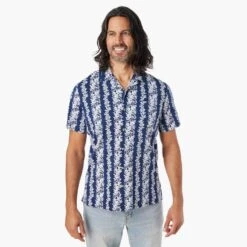 The Casablanca Shirt (3-Pack) 11 The Casablanca Shirt (3-Pack) -Fair Harbor Shop CAS2 494 Navy Tropical Bandana ONFIG 002 7a9ddc36 890a 442a b053 646bcc9f04bf