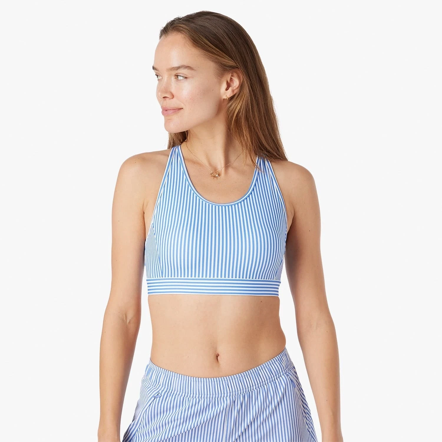 The Corliss Sports Bra | Sailing Stripe 3 The Corliss Sports Bra | Sailing Stripe - Image 3