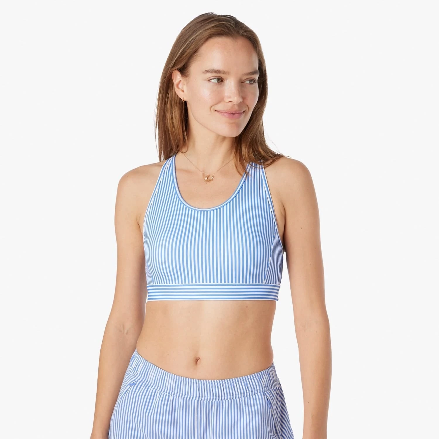 The Corliss Sports Bra | Sailing Stripe 6 The Corliss Sports Bra | Sailing Stripe - Image 6
