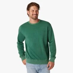 Saltaire Crewneck (2-Pack) -Fair Harbor Shop F22 SALTAIRECREWNECK COASTALGREEN ON FIG 0183 46c4e0df 262a 4a89 b95a 2d39fbbe59df