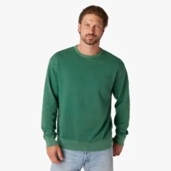 Saltaire Crewneck (2-Pack) -Fair Harbor Shop F22 SALTAIRECREWNECK COASTALGREEN ON FIG 0193 fdb84118 abe2 4c18 a528 46b6108868ad