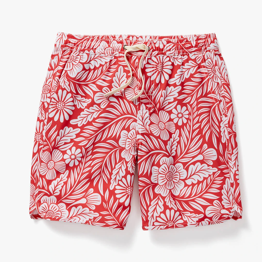 Kids Anchor | Red Hawaiian Floral 1 Kids Anchor | Red Hawaiian Floral