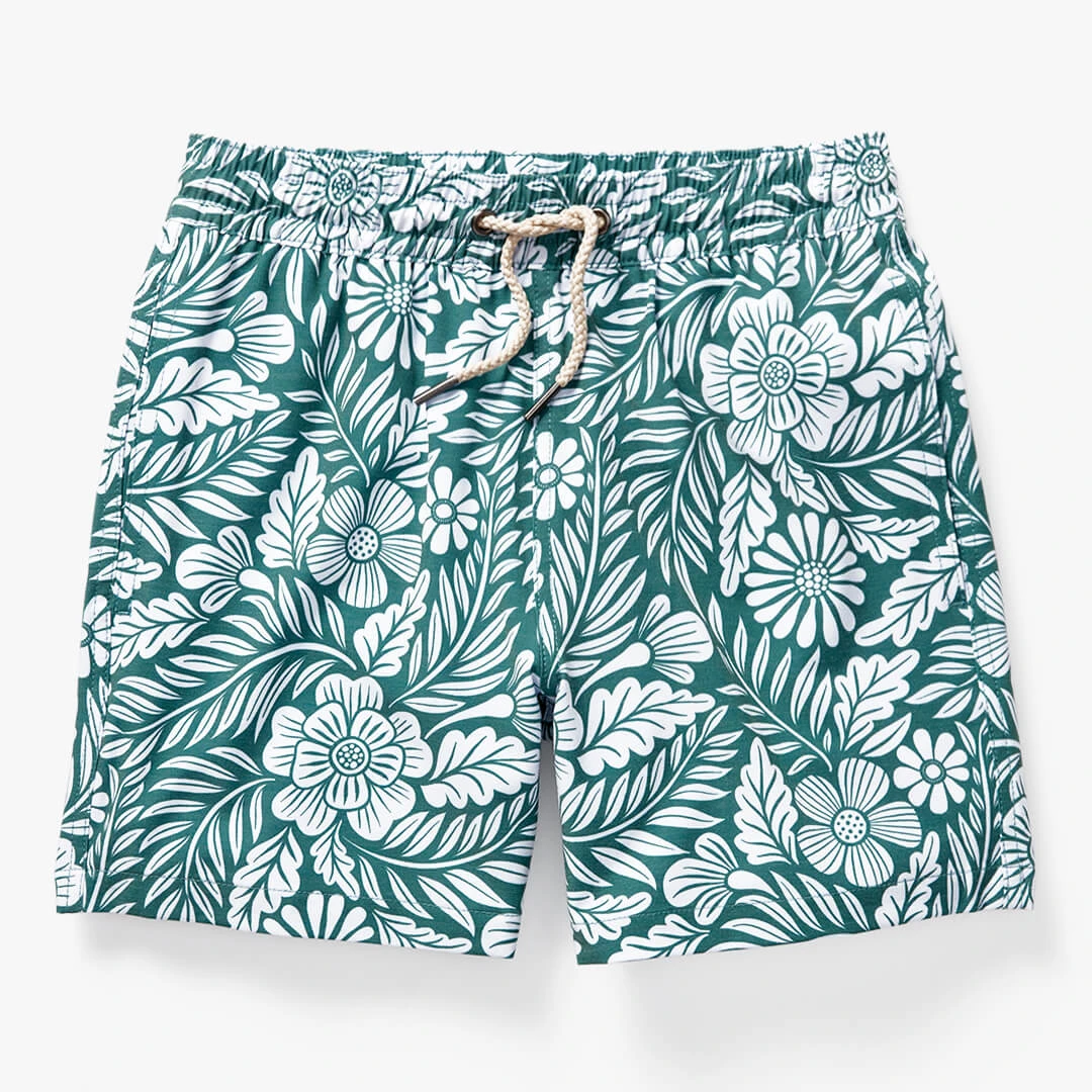 Kids Bayberry Trunk | Green Floral 1 Kids Bayberry Trunk | Green Floral