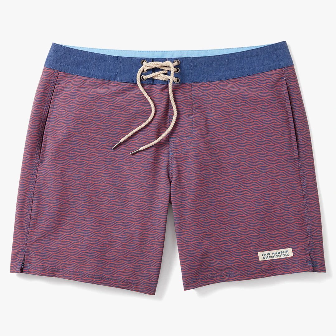 The Nautilus Boardshort | Red Waves 1 The Nautilus Boardshort | Red Waves