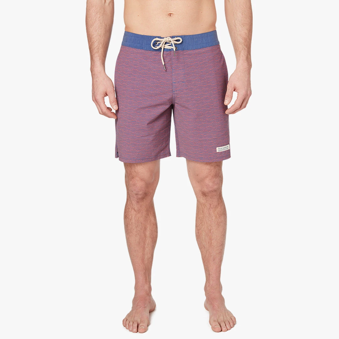 The Nautilus Boardshort | Red Waves 2 The Nautilus Boardshort | Red Waves - Image 2