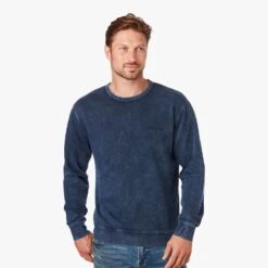 The Vintage-Wash Saltaire Crewneck | Navy -Fair Harbor Shop SALTAIR CREWNECK DARKBLUE 021 ec18b829 7a4e 4351 8dde 1deaca738a9a