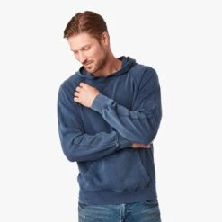 The Vintage-Wash Saltaire Hoodie | Navy -Fair Harbor Shop SALTAIR HOODIE DARKBLUE 331 7a220573 e29f 40a7 8ac9 4a8f5c379356