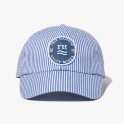 The Shoreline Classic Hat | Light Blue Seersucker