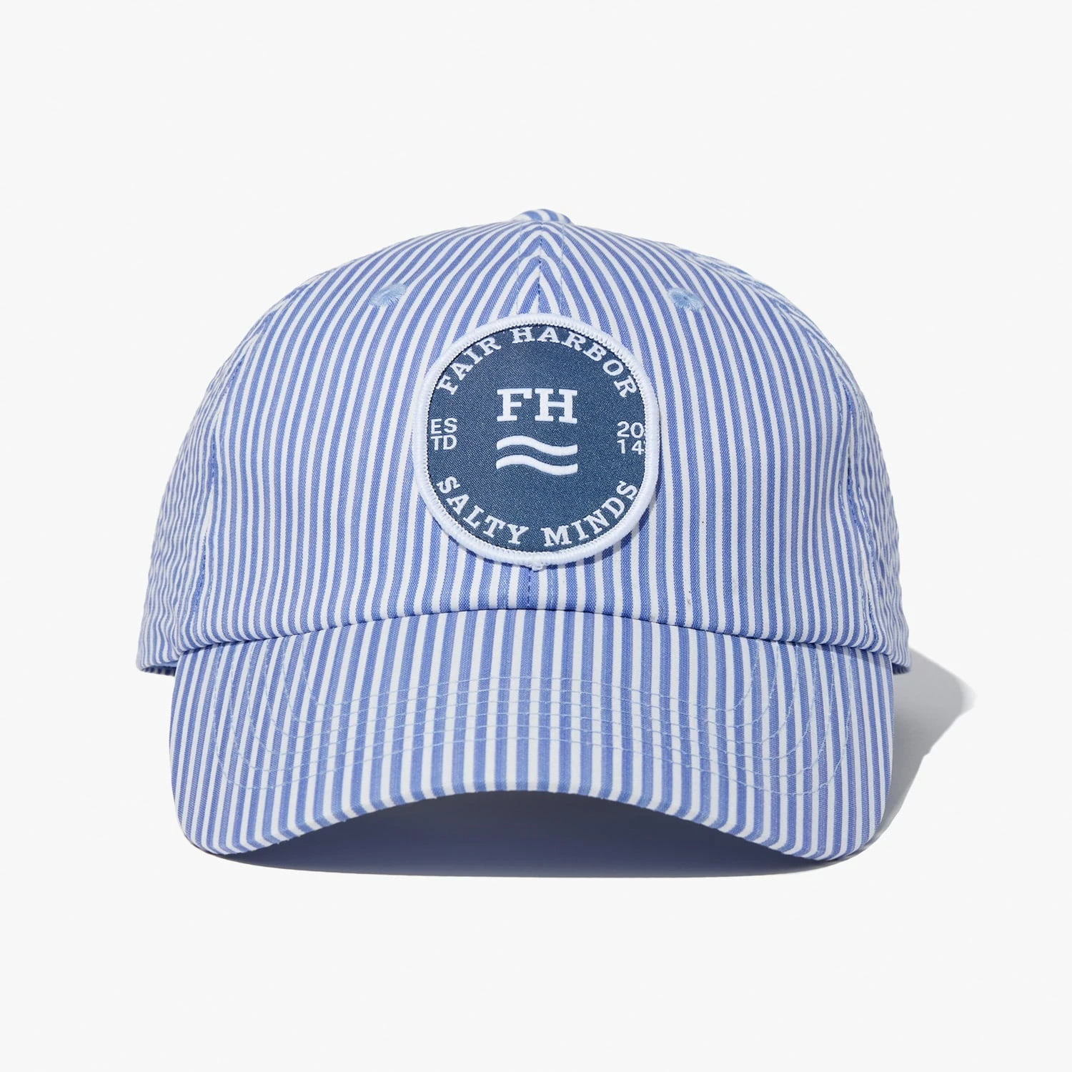 The Shoreline Classic Hat | Light Blue Seersucker 1 The Shoreline Classic Hat | Light Blue Seersucker
