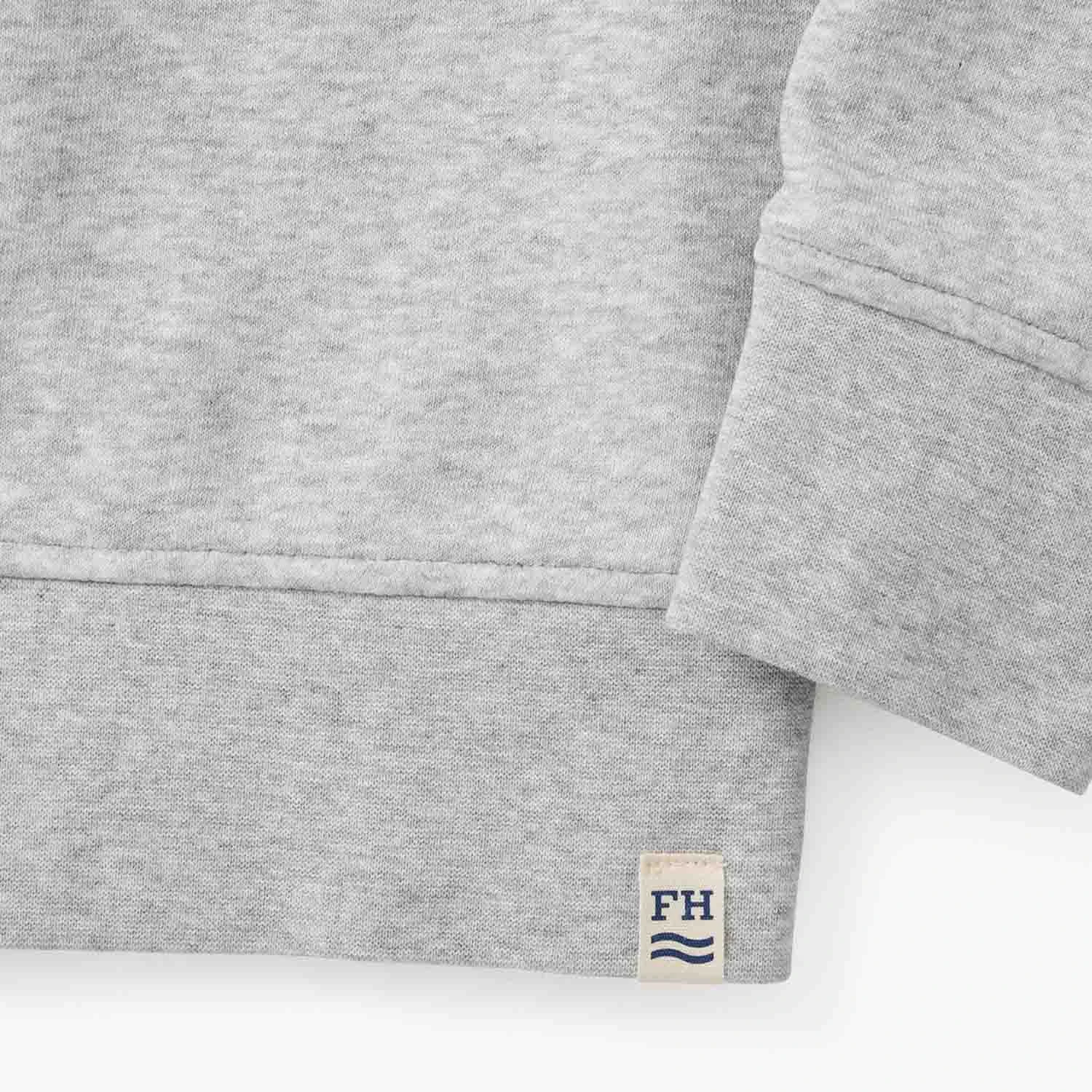 The Vintage-Wash Saltaire Crewneck | Heather Grey 7 The Vintage-Wash Saltaire Crewneck | Heather Grey - Image 7