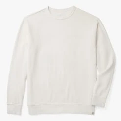 The Vintage-Wash Saltaire Crewneck | Ivory