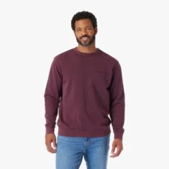 The Vintage-Wash Saltaire Crewneck | Burgundy -Fair Harbor Shop SCN2 602 BURGUNDY ONFIG 021 efc0b407 07b9 48e5 adf3 f2084cabe5f9