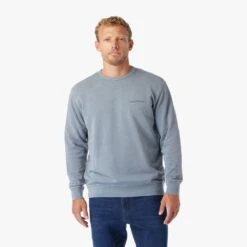 The Vintage-Wash Saltaire Crewneck | Slate -Fair Harbor Shop SCN2 602 SLATE ONFIG 001 3ac7aa1d 7fbf 4d18 a73d 7ef2adc88e64