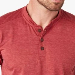 The SeaBreeze Henley | Washed Red -Fair Harbor Shop SEABREEZE HENLEY RED 643 e2d3634c c300 4dc4 a6f8 ab1a5ce0736f