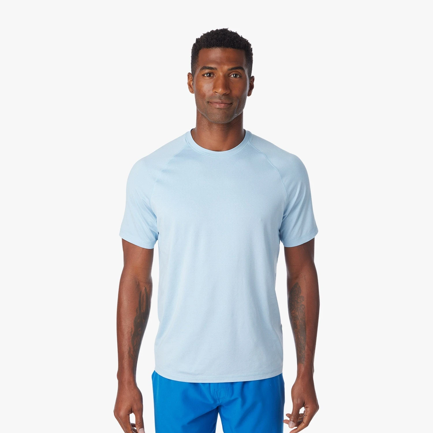 The BreezeKnit™ Tee | Light Blue 2 The BreezeKnit™ Tee | Light Blue - Image 2