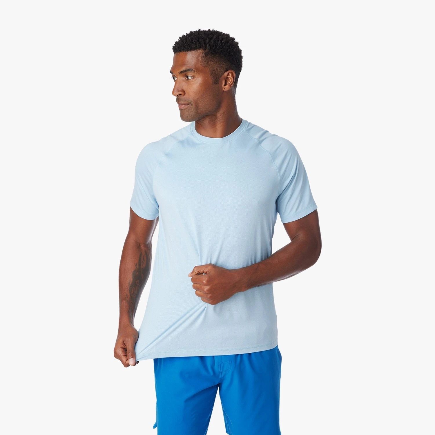 The BreezeKnit™ Tee | Light Blue 4 The BreezeKnit™ Tee | Light Blue - Image 4