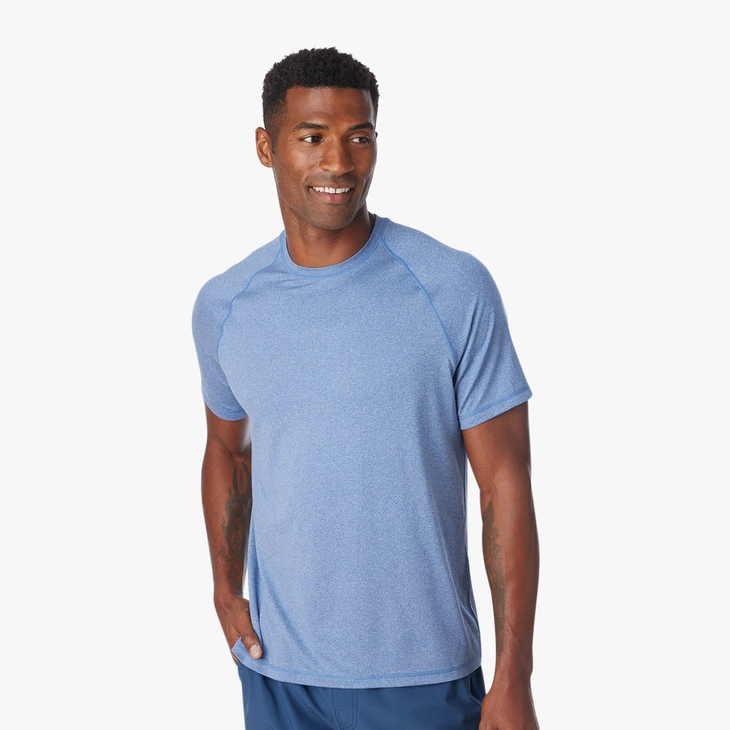 The BreezeKnit™ Tee | Light Blue 8 The BreezeKnit™ Tee | Light Blue - Image 8