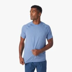 The BreezeKnit™ Tee | Navy -Fair Harbor Shop SP23 ON FIG BREEZEKNIT HEATHER NAVY 039 95a873ea d210 4549 a0f6 33afa70dd67d