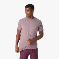 The BreezeKnit™ Tee | Beach Plum -Fair Harbor Shop SP23 ON FIG BREEZEKNIT HEATHER PLUM 040 e2b3b95c 0461 4c56 ae0d 876cc37b1e0a