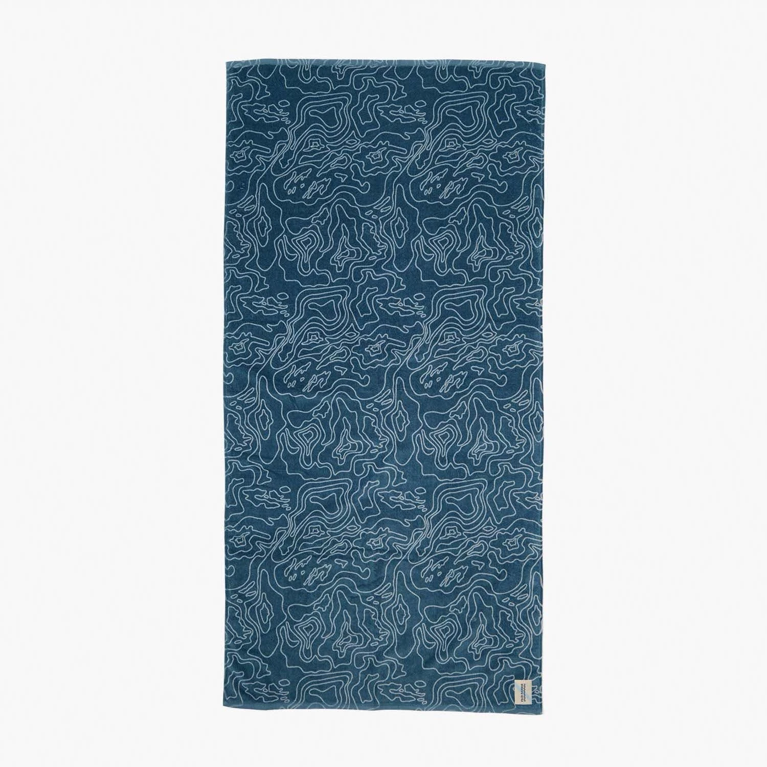 The FH Organic Beach Towel | Blue Topo 1 The FH Organic Beach Towel | Blue Topo