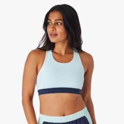 The Corliss Sports Bra | Light Blue Colorblock -Fair Harbor Shop SS22009 SP22 instudio photo Look10 CLB12 452 026 91ff878c bdcd 4465 8939 77ba454f4051