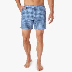 The Sextant Trunk | Sky Blue Retro Flower -Fair Harbor Shop SXT6 495 Sky Blue Retro Flower ONFIG 001 a9f8291c f5fc 4256 a88f 01abade506a4