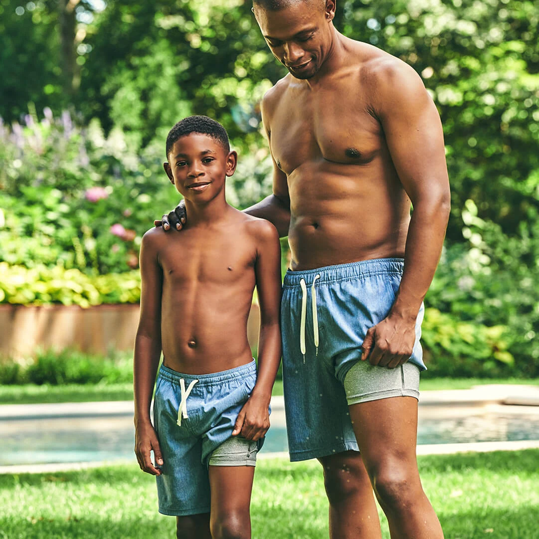 Kids One Short | Blue 3 Kids One Short | Blue - Image 3