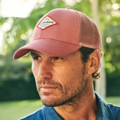 The Maritime Trucker Hat | Washed Red -Fair Harbor Shop fh miami may2023 08844 2a1b1ba2 fa08 4ae4 b1b9 41a00915348d